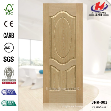 JHK-003 de buena calidad India estilo de construcción de oficinas de construcción famosa EV ASH MDF laminado de madera contrachapada puerta de la piel